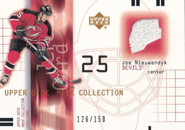jersey karta JOE NIEUWENDYK 01-02 Mask Collection Jersey /150